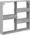 vidaXL - Wandkast - 80x15x80 - cm - bewerkt - hout - grijs - sonoma - eikenkleurig