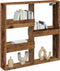 vidaXL - Wandkast - 80x15x80 - cm - bewerkt - hout - oud - houtkleurig