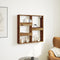 vidaXL - Wandkast - 80x15x80 - cm - bewerkt - hout - oud - houtkleurig