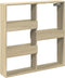 vidaXL - Wandkast - 80x15x80 - cm - bewerkt - hout - sonoma - eikenkleurig