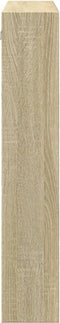 vidaXL - Wandkast - 80x15x80 - cm - bewerkt - hout - sonoma - eikenkleurig