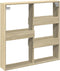vidaXL - Wandkast - 80x15x80 - cm - bewerkt - hout - sonoma - eikenkleurig