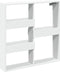 vidaXL - Wandkast - 80x15x80 - cm - bewerkt - hout - wit