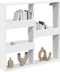 vidaXL - Wandkast - 80x15x80 - cm - bewerkt - hout - wit