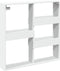 vidaXL - Wandkast - 80x15x80 - cm - bewerkt - hout - wit