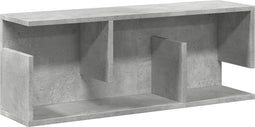vidaXL - Wandkast - 80x20x30 - cm - bewerkt - hout - betongrijs