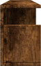 vidaXL - Wandkast - 80x20x30 - cm - bewerkt - hout - gerookt - eikenkleurig