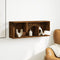 vidaXL - Wandkast - 80x20x30 - cm - bewerkt - hout - gerookt - eikenkleurig