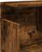 vidaXL - Wandkast - 80x20x30 - cm - bewerkt - hout - gerookt - eikenkleurig