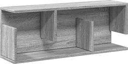 vidaXL - Wandkast - 80x20x30 - cm - bewerkt - hout - grijs - sonoma - eikenkleurig