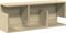 vidaXL - Wandkast - 80x20x30 - cm - bewerkt - hout - sonoma - eikenkleurig