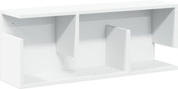 vidaXL - Wandkast - 80x20x30 - cm - bewerkt - hout - wit