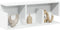 vidaXL - Wandkast - 80x20x30 - cm - bewerkt - hout - wit