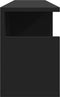vidaXL - Wandkast - 80x20x30 - cm - bewerkt - hout - zwart
