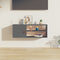 vidaXL - Wandkast - 80x30x30 - cm - massief - grenenhout - grijs
