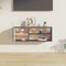 vidaXL - Wandkast - 80x30x30 - cm - massief - grenenhout - grijs