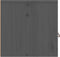 vidaXL - Wandkast - 80x30x30 - cm - massief - grenenhout - grijs