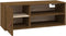 vidaXL - Wandkast - 80x30x30 - cm - massief - grenenhout - honingbruin