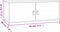 vidaXL - Wandkast - 80x30x30 - cm - massief - grenenhout