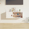 vidaXL - Wandkast - 80x30x30 - cm - massief - grenenhout - wit