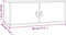 vidaXL - Wandkast - 80x30x30 - cm - massief - grenenhout - wit