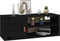 vidaXL - Wandkast - 80x30x30 - cm - massief - grenenhout - zwart