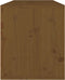 vidaXL - Wandkast - 80x30x35 - cm - massief - grenenhout - honingbruin