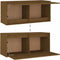 vidaXL - Wandkast - 80x30x35 - cm - massief - grenenhout - honingbruin