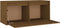 vidaXL - Wandkast - 80x30x35 - cm - massief - grenenhout - honingbruin