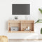 vidaXL - Wandkast - 80x30x35 - cm - massief - grenenhout