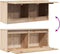 vidaXL - Wandkast - 80x30x35 - cm - massief - grenenhout
