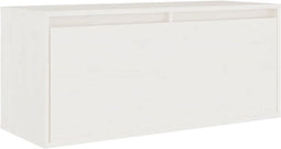 vidaXL - Wandkast - 80x30x35 - cm - massief - grenenhout - wit