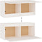 vidaXL - Wandkast - 80x30x35 - cm - massief - grenenhout - wit