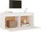 vidaXL - Wandkast - 80x30x35 - cm - massief - grenenhout - wit