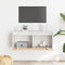 vidaXL - Wandkast - 80x30x35 - cm - massief - grenenhout - wit