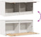 vidaXL - Wandkast - 80x30x35 - cm - massief - grenenhout - wit
