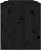 vidaXL - Wandkast - 80x30x35 - cm - massief - grenenhout - zwart