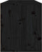 vidaXL - Wandkast - 80x30x35 - cm - massief - grenenhout - zwart