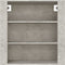 vidaXL - Wandkast - 80x33x80 - cm - bewerkt - hout - betongrijs