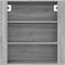 vidaXL - Wandkast - 80x33x80 - cm - bewerkt - hout - grijs - sonoma - eikenkleurig