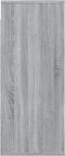 vidaXL - Wandkast - 80x33x80 - cm - bewerkt - hout - grijs - sonoma - eikenkleurig