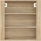 vidaXL - Wandkast - 80x33x80 - cm - bewerkt - hout - sonoma - eikenkleurig