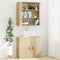 vidaXL - Wandkast - 80x33x80 - cm - bewerkt - hout - sonoma - eikenkleurig