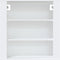 vidaXL - Wandkast - 80x33x80 - cm - bewerkt - hout - wit