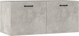vidaXL - Wandkast - 80x35x36,5 - cm - bewerkt - hout - betongrijs