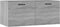 vidaXL - Wandkast - 80x35x36,5 - cm - bewerkt - hout - betongrijs