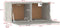 vidaXL - Wandkast - 80x35x36,5 - cm - bewerkt - hout - betongrijs