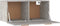 vidaXL - Wandkast - 80x35x36,5 - cm - bewerkt - hout - betongrijs