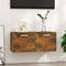 vidaXL - Wandkast - 80x35x36,5 - cm - bewerkt - hout - gerookt - eikenkleurig
