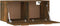 vidaXL - Wandkast - 80x35x36,5 - cm - bewerkt - hout - gerookt - eikenkleurig